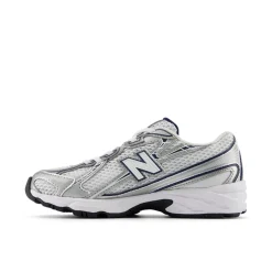 Discount New Balance 740 Bungee Lace Kids Sneakers, , 31 NB Navy/White