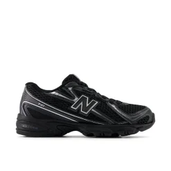 Hot New Balance 740 Bungee Lace Kids Sneakers, , 30 Black/Silver Metallic