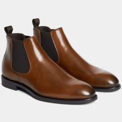 Sale Ahler 98500 Chelsea Støvler, , 43 Cognac