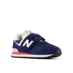 Sale New Balance 574 Hook And Loop Sneakers, , 28 NB Navy/Blast Red