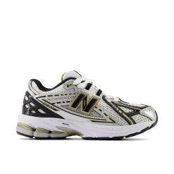 Clearance New Balance 1906 Lace Kids Sneakers, , 34.5 Silver Metallic/Gold Metallic