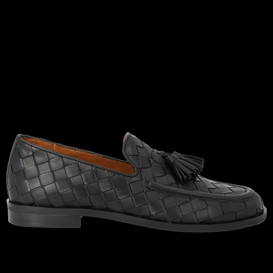 Hot Angulus 1742-101 Loafers, , 39 Black Braid
