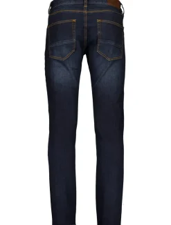 Hot Bison 5 Pocket Stay Cool Tapered Jeans, , W34/L36 Dark Denim