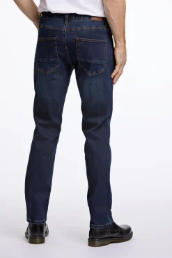 Hot Bison 5 Pocket Stay Cool Tapered Jeans, , W34/L36 Dark Denim