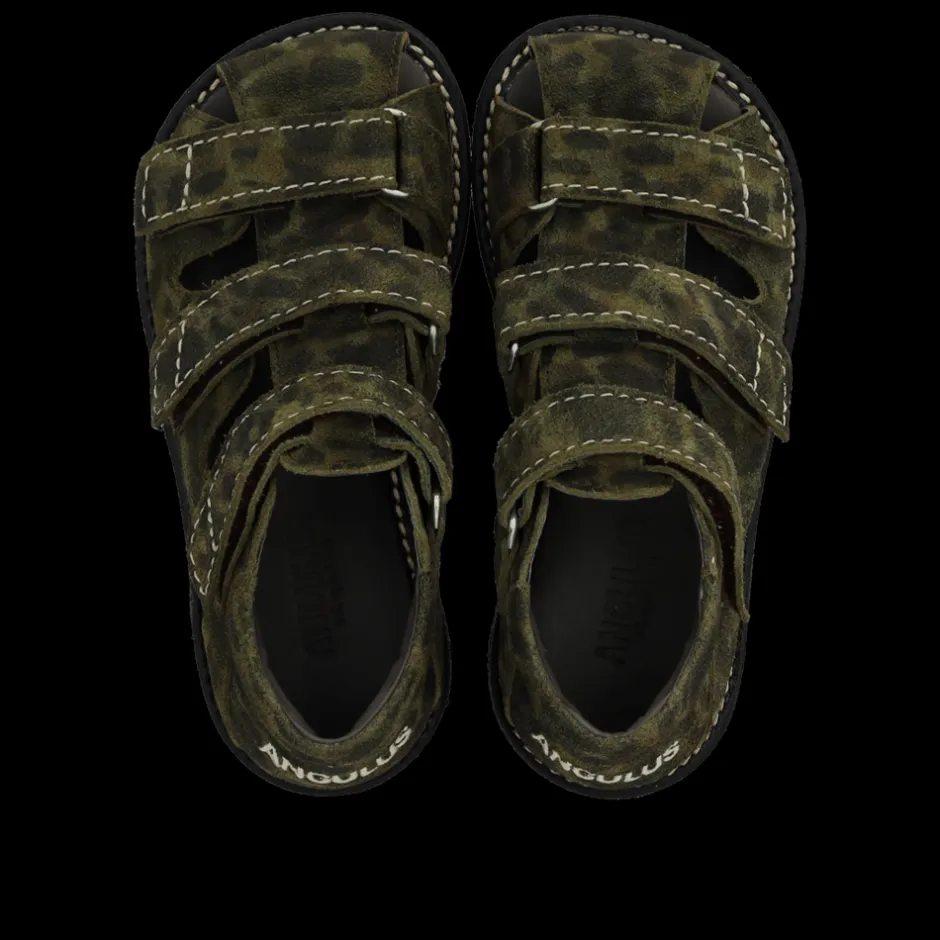 New Angulus 0673-101 Sandaler, , 32 Marshland Print Suede