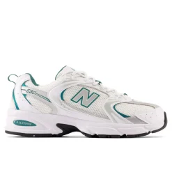 Clearance New Balance 530 Sneakers, , 37.5 White/Silver Metallic/Vintage Teal