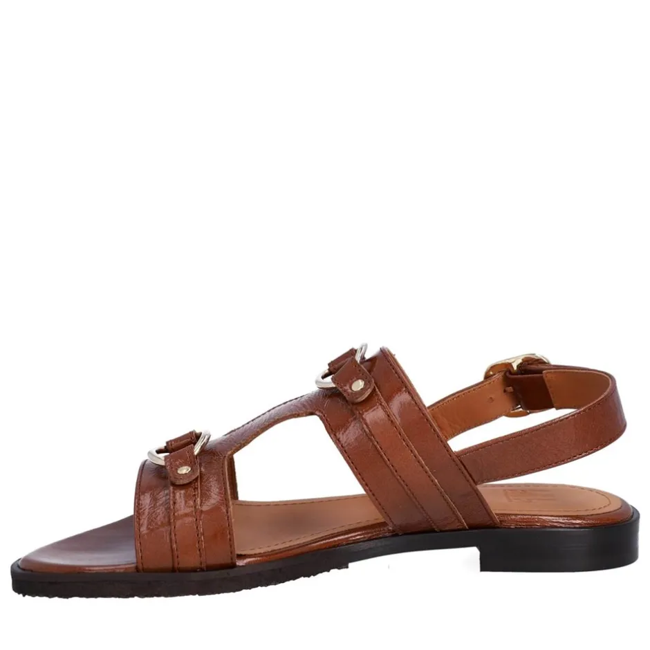 Outlet Billi Bi A4084 Sandaler, , 39 Camel Bristol Calf