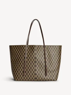 Best By Malene Birger Abi Monogram Tote Bag, Shale
