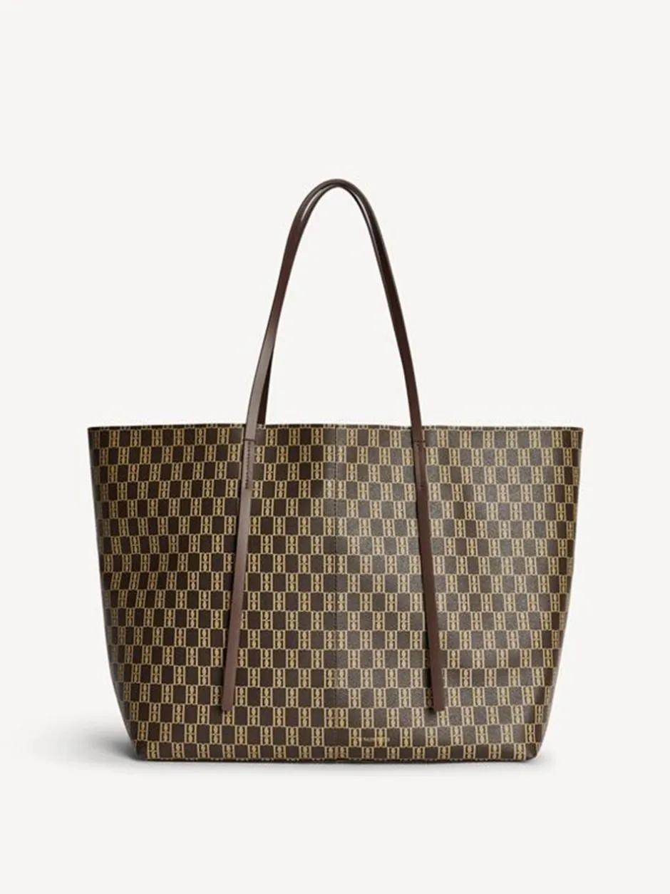 Best By Malene Birger Abi Monogram Tote Bag, Shale