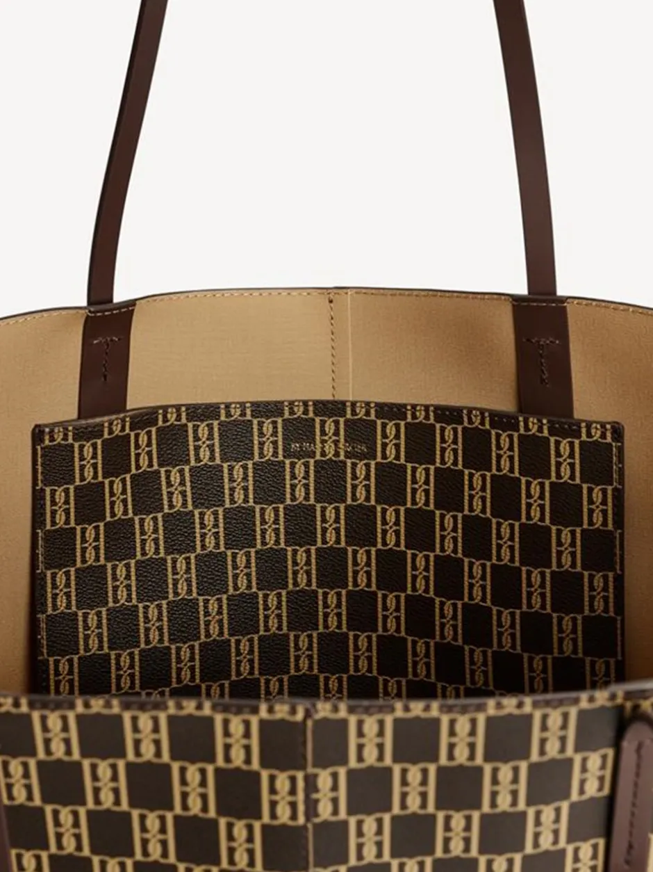 Best By Malene Birger Abi Monogram Tote Bag, Shale