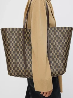Best By Malene Birger Abi Monogram Tote Bag, Shale