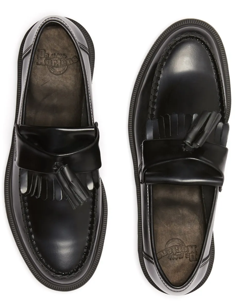 Hot Dr. Martens Adrian Smooth Leather Tassel Loafers, , 42 Sort