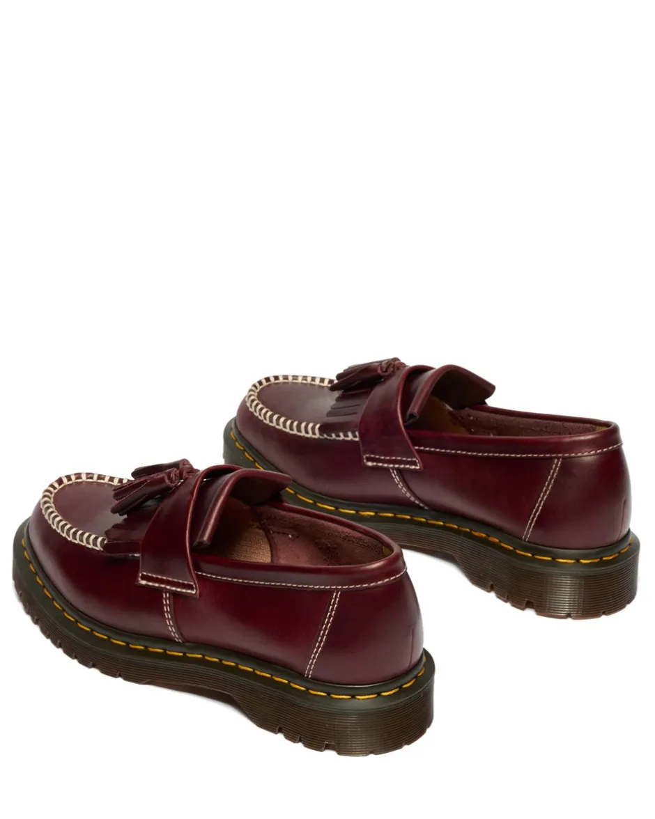 Discount Dr. Martens Adrian Tassel Orleans Loafers, , 43 Cherry Red