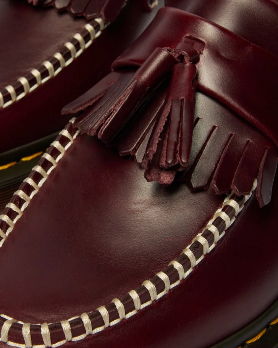 Discount Dr. Martens Adrian Tassel Orleans Loafers, , 43 Cherry Red