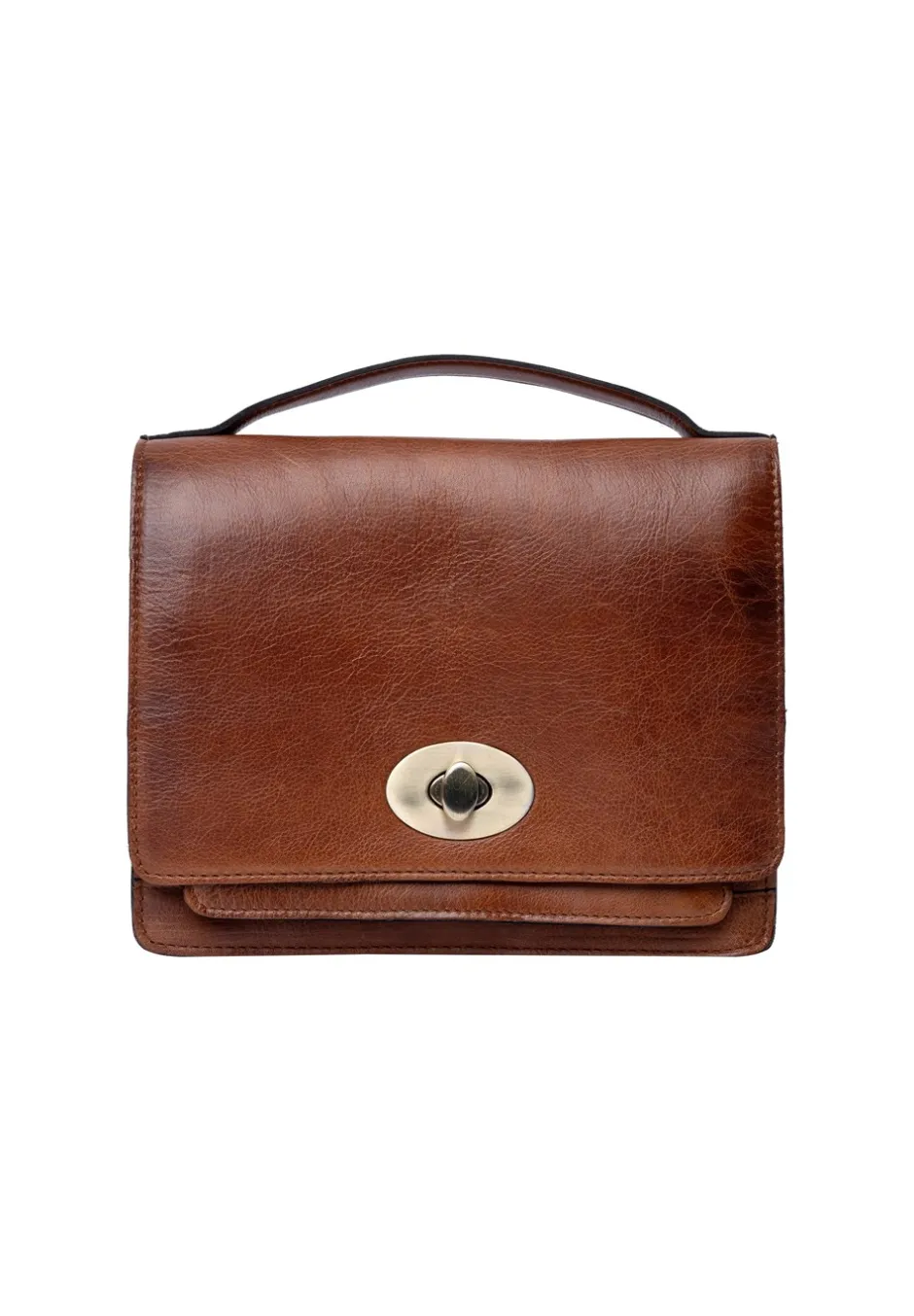 Best Re:Designed Alba Big Crossbody, Walnut/Brass