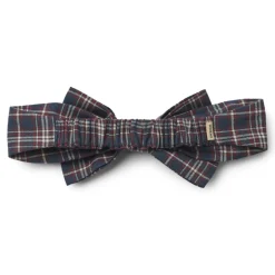 New Wheat Alba Bow Hårbånd, , 44-51 cm Navy Check