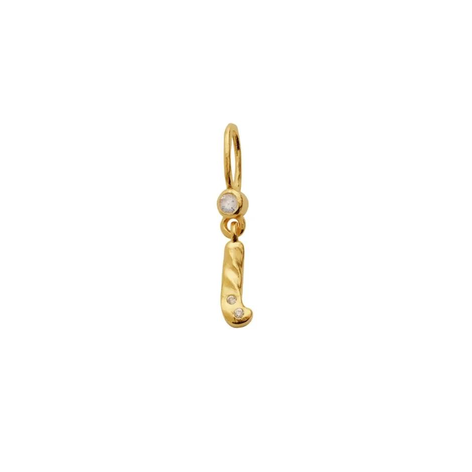 Discount Maanesten Alfabet Vedhæng, Gold Plated - I