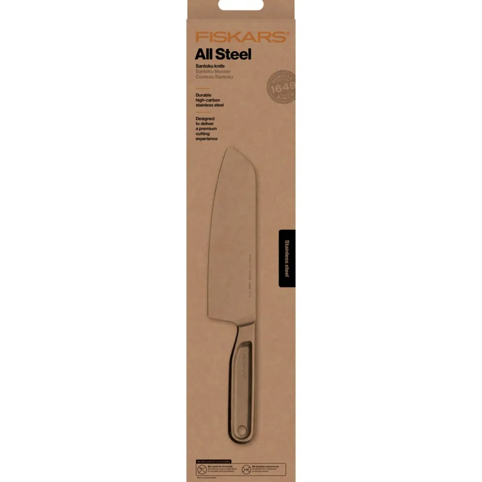 New Fiskars All Steel Santokukniv