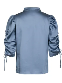 Neo Noir Alvira Drapy Satin Bluse, , 40*Dame Bluser & Skjorter