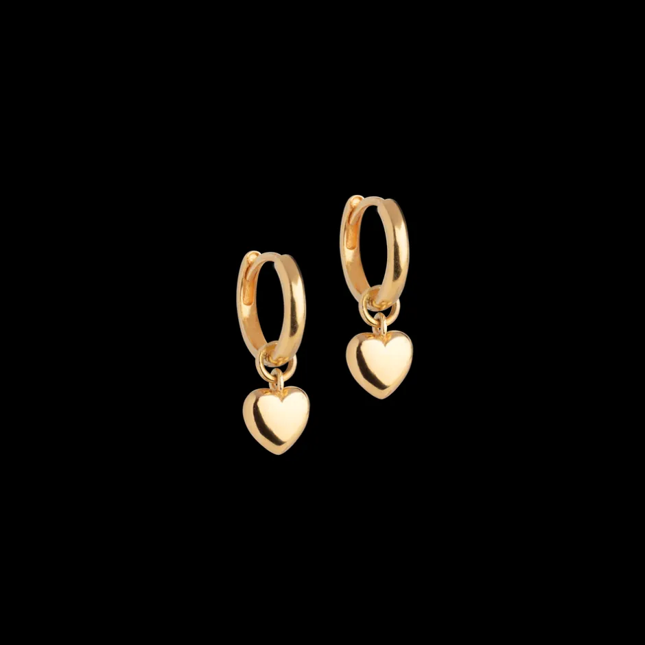 Hot ENAMEL Copenhagen Amore Hoops, 18C Gold Plated/Polished