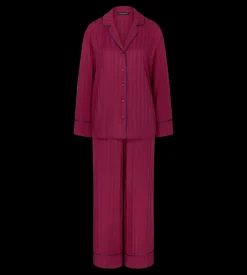 Online Triumph Amourette Jacquard Pyjamas, , 38 Marsala
