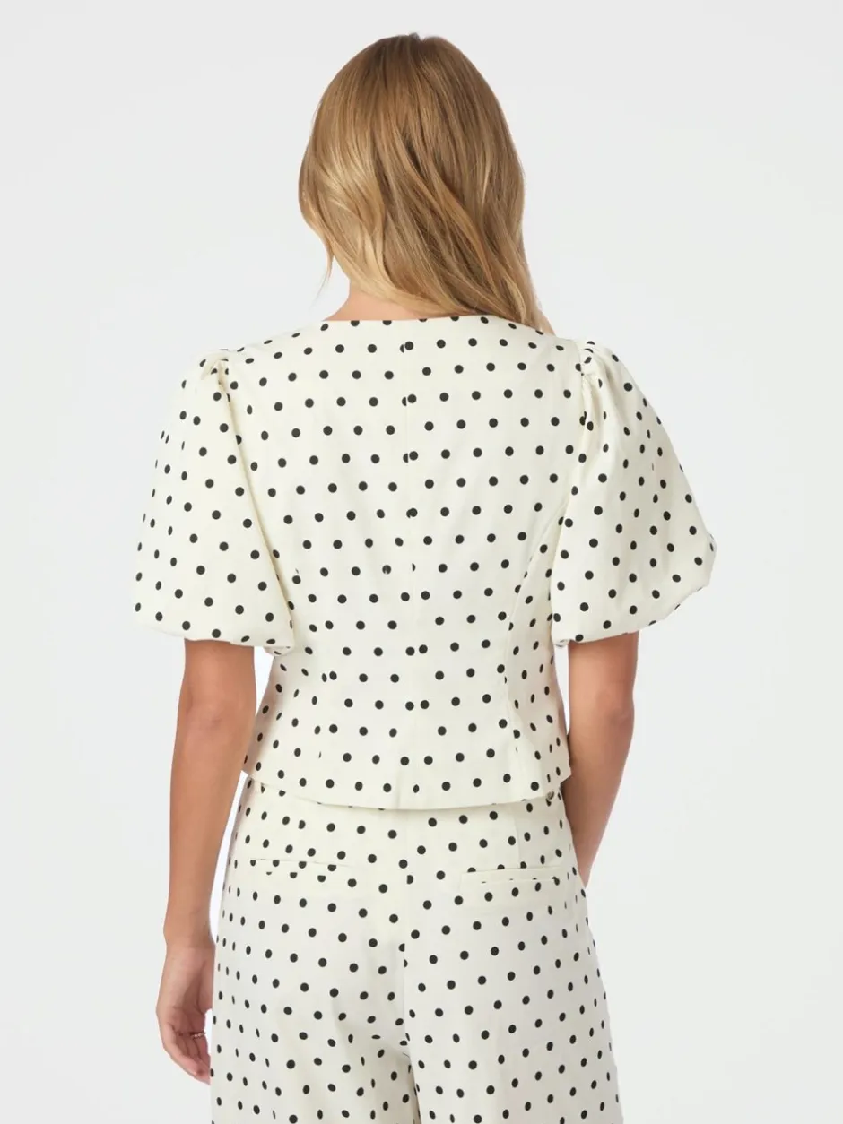 Neo Noir Anela Dot Bluse, , 38*Dame Bluser & Skjorter