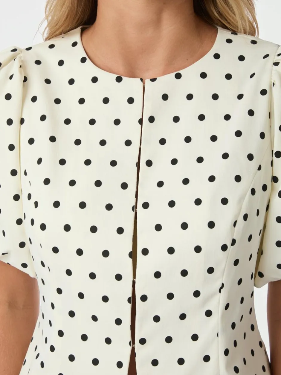 Neo Noir Anela Dot Bluse, , 38*Dame Bluser & Skjorter