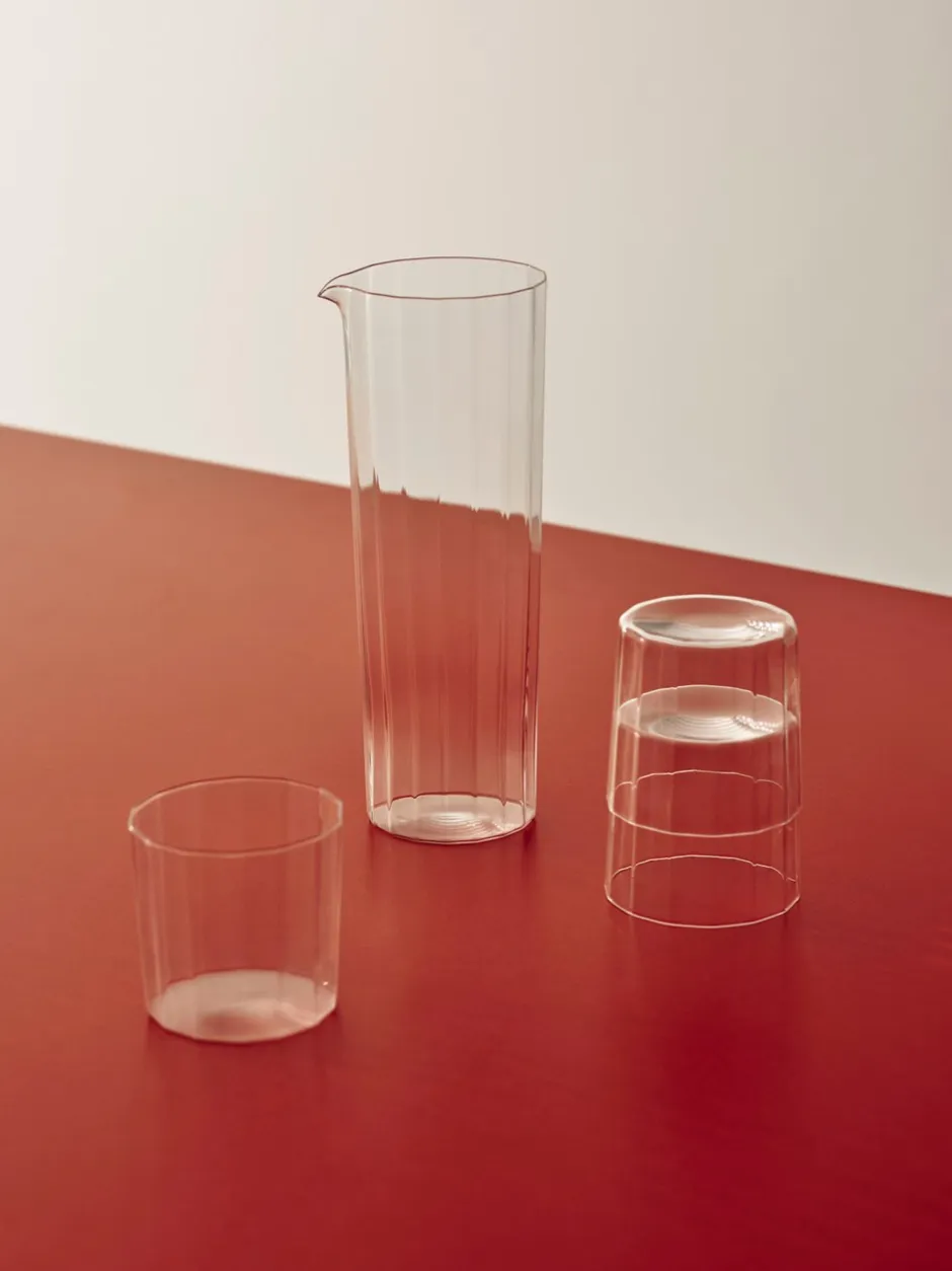 Hot HAY Angle Carafe Karaffel, , 0,9 L Clear