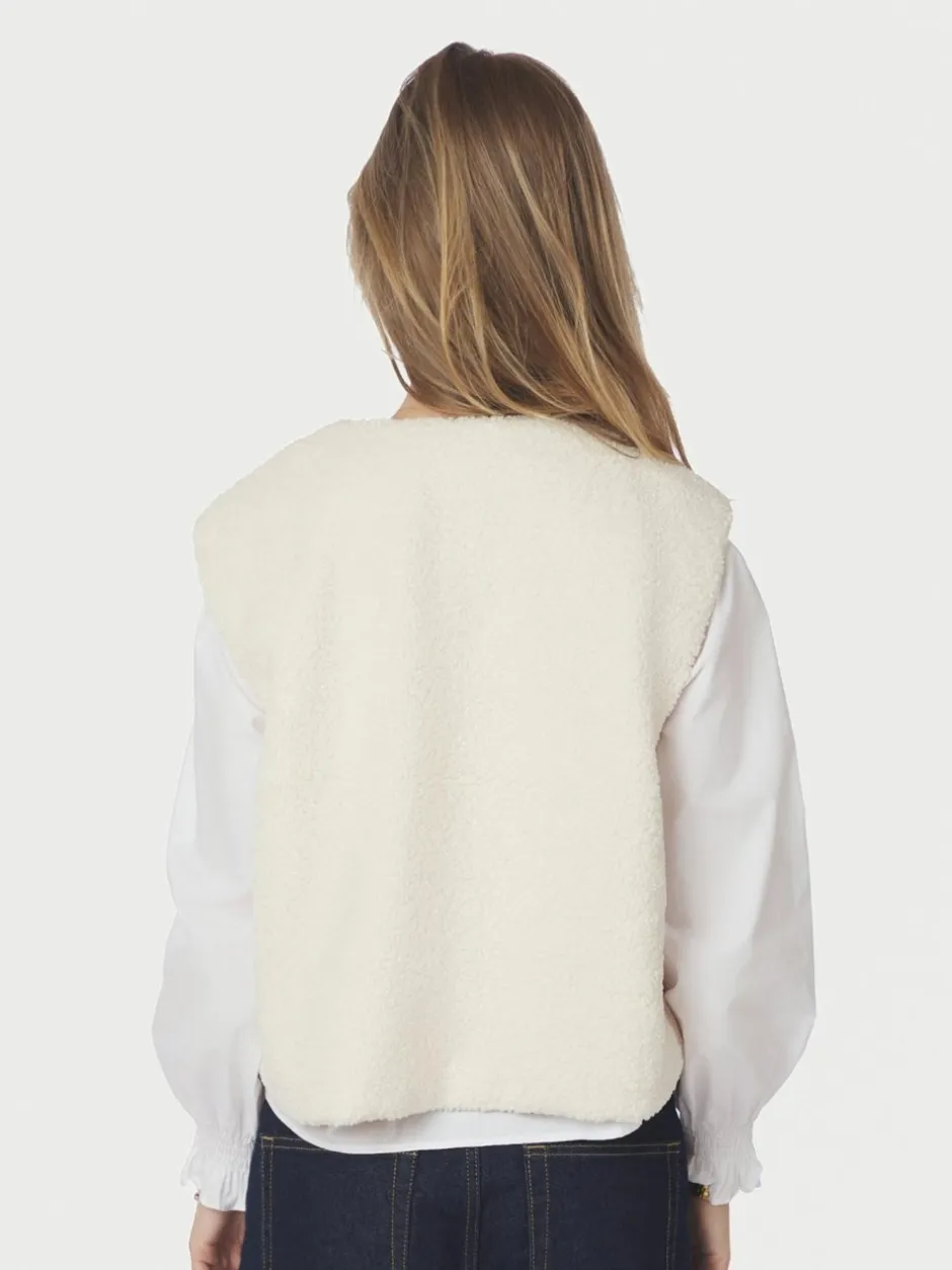 Sale Neo Noir Anjanna Teddy Vest, , 38 Ivory
