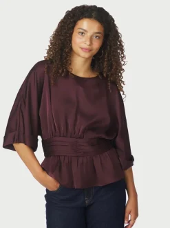 Neo Noir Annegret Heavy Sateen Bluse, , 36*Dame Bluser & Skjorter