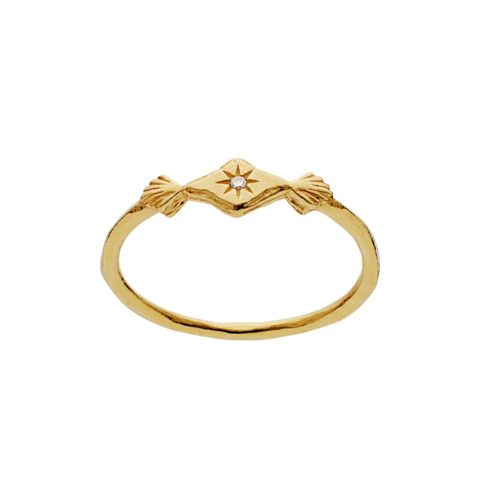 Maanesten Annie Ring, , 57 Gold Plated