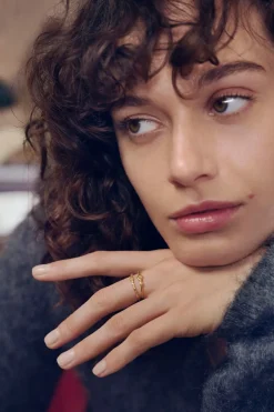 Maanesten Annie Ring, , 57 Gold Plated