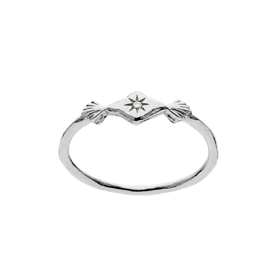 Outlet Maanesten Annie Ring, , 57 Silver