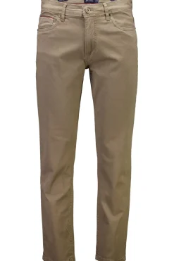 Hot Bison AOP Superflex 5 Pocket Bukser, , W33/L32 Dk Sand