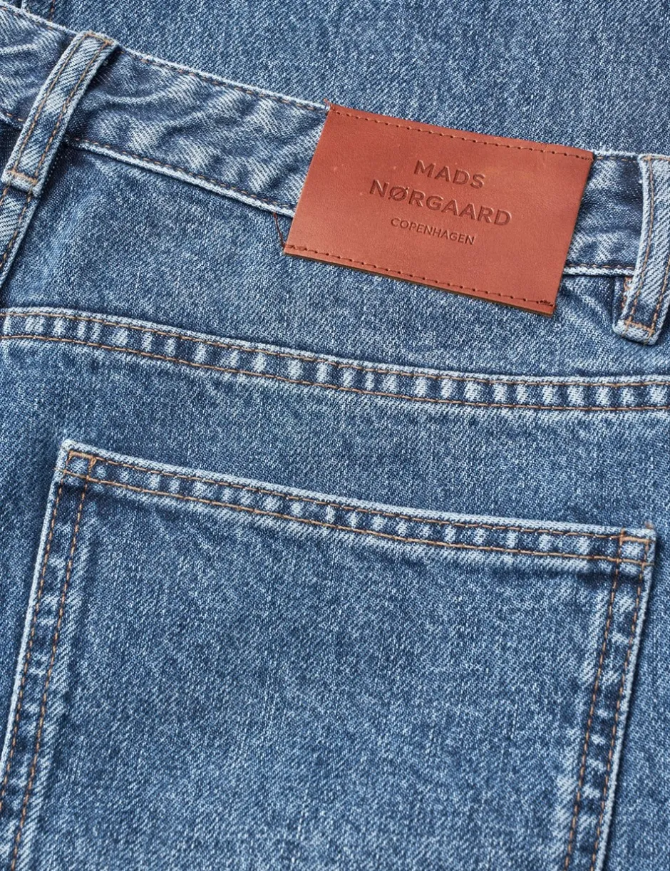 Clearance Mads Nørgaard Arizona Denim Coen Jeans, , 38 Mid Blue Stone Wash