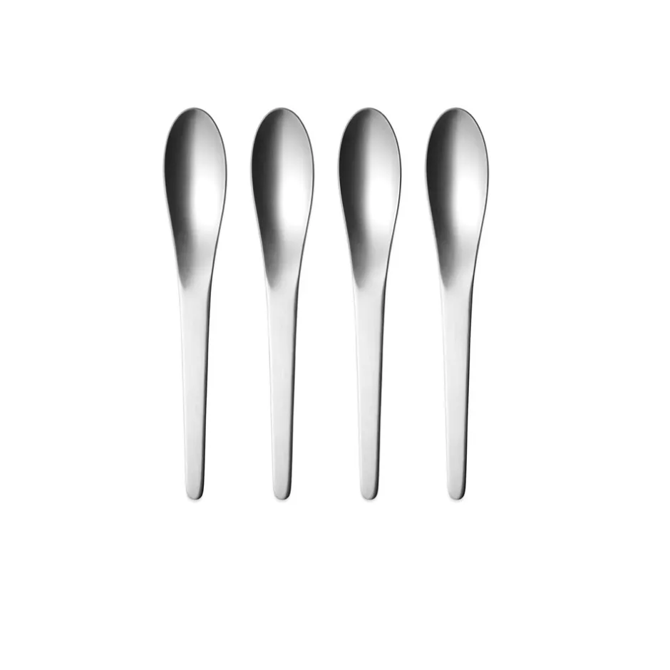 Georg Jensen Arne Jacobsen Stor Teske, Mat Stål, 4 Dele* Bestik