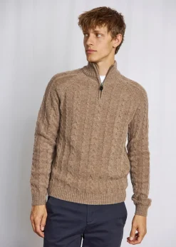 Discount Bruun & Stengade Askel Regular Fit Striktrøje, , M Brown