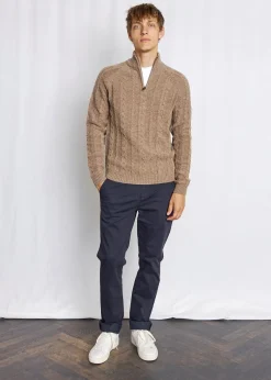 Discount Bruun & Stengade Askel Regular Fit Striktrøje, , M Brown