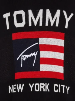 Tommy Jeans Athlethic Flag Striktrøje, , L* Strik