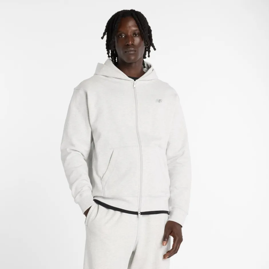 New Balance Athletics French Terry Full Zip Hættetrøje, , XS* Sweatshirts & Trøjer