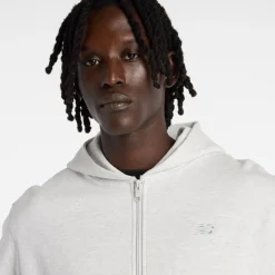 New Balance Athletics French Terry Full Zip Hættetrøje, , XS* Sweatshirts & Trøjer