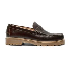 Playboy Footwear Austin 5.0 Loafers, , 45 DK Brown Leather