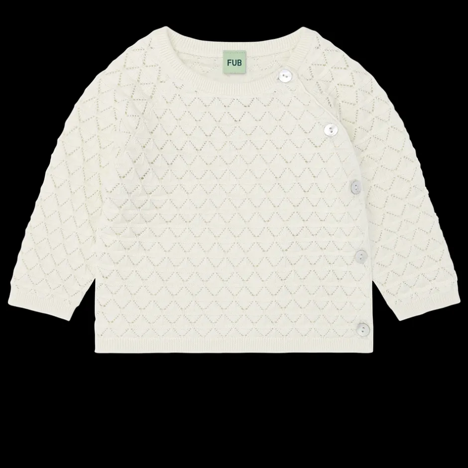 FUB Baby Pointelle Cardigan, , 92 cm*Børn Cardigans