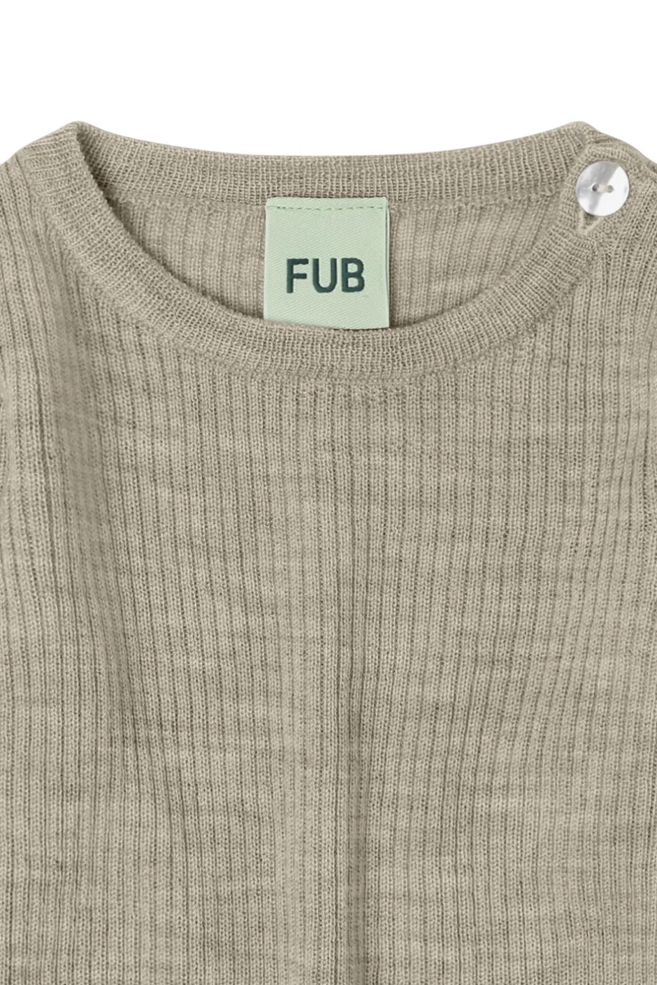 Clearance FUB Baby Rib Bluse, , 74 cm Oat Melange