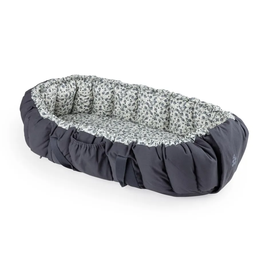 Online Sebra Babynest, Blue Olive