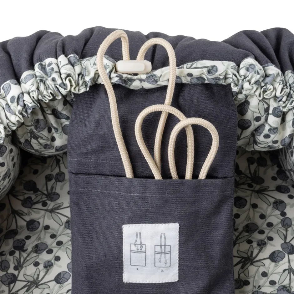 Online Sebra Babynest, Blue Olive