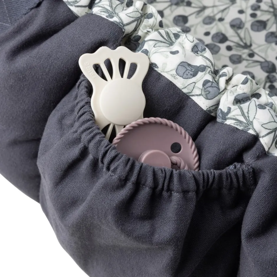 Online Sebra Babynest, Blue Olive