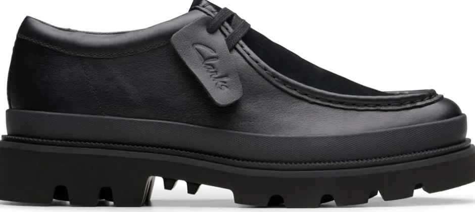 New Clarks Badell Seam G Sko, , 44.5 Black/Black