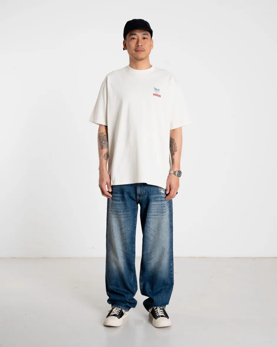 Clearance Woodbird Baine Noodle T-Shirt, , M Off White