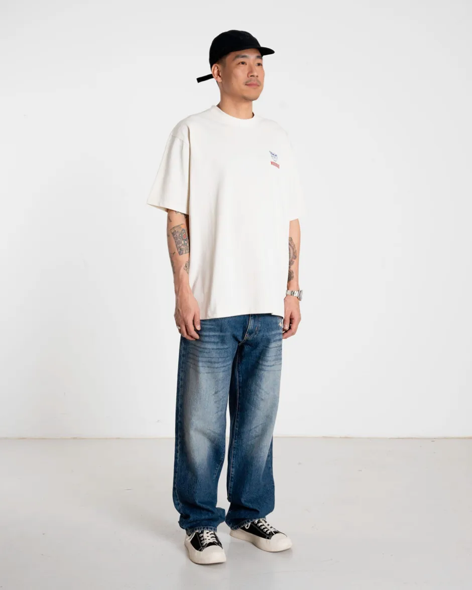 Clearance Woodbird Baine Noodle T-Shirt, , M Off White